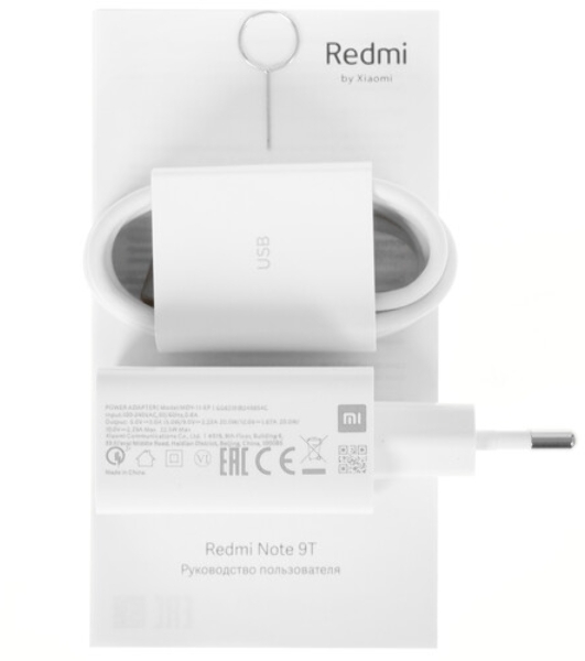 Дисплей для Xiaomi Redmi Note 9T в сборе с тачскрином черный