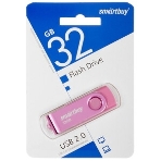 Флешка USB Smartbuy Twist Pink (SB032Gb2TWP), 32Gb, USB 2.0, R/W 15/12, розовый, фото5