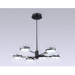 Подвесной светодиодный светильник Ambrella light FL51639/6 BK/GD черный/золото 3000K/4200K/6400K 50W D800*780 (Без ПДУ), фото3