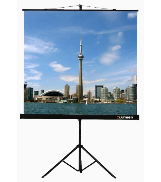Экран на треноге Lumien 160x160см Eco View LEV-100105 1:1 напольный рулонный
