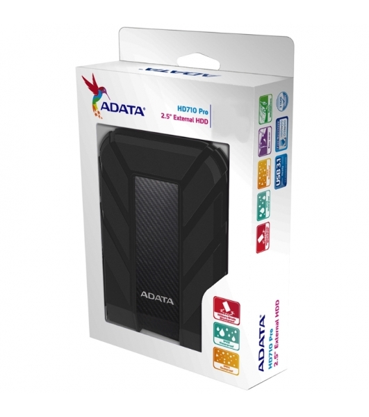 Внешний HDD 2.5' ADATA HD710P, 5TB, USB 3.2 Gen 1 Type-A, 5400 rpm, черный