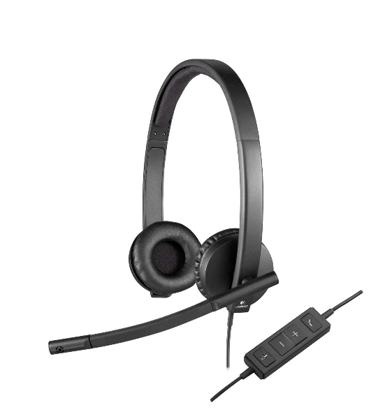 Гарнитура Logitech USB Headset H570e Stereo чёрный, проводная, USB