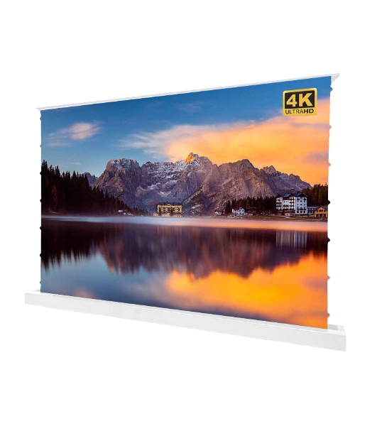 Экран для проектора S'OK SFE-296x165-WH 100'' 4K, напольный с электроприводом, Nanometallic, белый