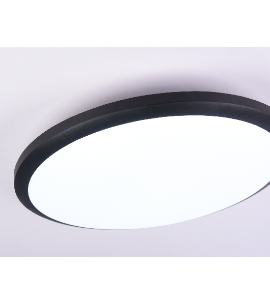 Потолочный светодиодный светильник Ambrella light FZ1234 BK черный IP44 42W 6400К D370*55 (Без ПДУ)