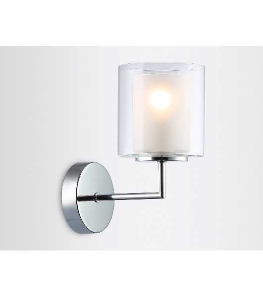 Настенный светильник Ambrella light LH56005 СH/FR хром/белый матовый E14 max 40W 190*120*220