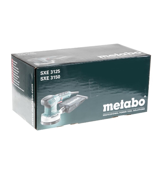 Эксцентриковая шлифовальная машина Metabo SXE 3150 600444000 310вт,150мм,3мм,эл-ка,картон, 12000 об/мин, вес 1.6 кг
