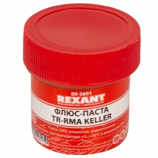 Флюс для пайки Rexant, паста TR-RMA KELLER, 20 мл, банка