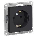 Механизм розетки 1-м СП AtlasDesign с заземл. 16А карбон SchE ATN001043, фото7
