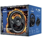 Руль SVEN GC-W300 (педали, вибро, лепестки, D-pad, 10 кл, резин. вставки, PC, цифр. и аналог., фото7