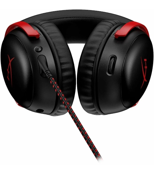 Гарнитура HyperX Cloud III чёрный-красный, проводная, 3.5 мм
