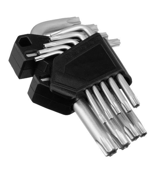 Набор ключей имбусовых Torx-Tempered Сибртех TT10-50, CrV, 9 шт.