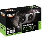 Видеокарта INNO3D RTX 5060 Ti Twin X2 OC RTX 5060Ti, HDMI, DP*3, 8G,D7, фото 1