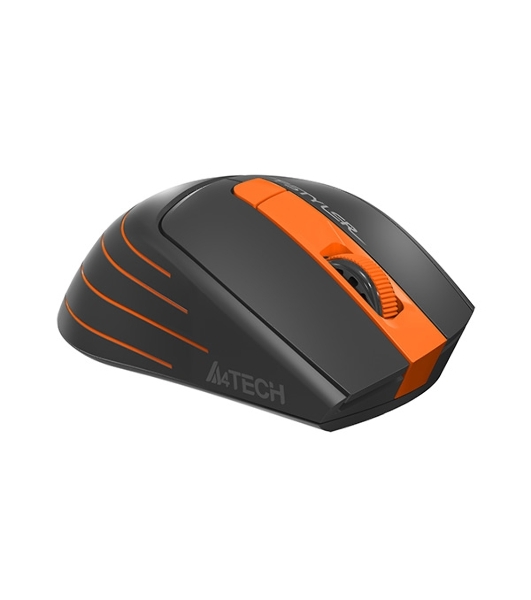 Мышь беспроводная A4Tech Fstyler FG30S серый/оранжевый, 2000 dpi, радиоканал, USB, кнопки - 6
