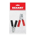 Зажим крокодил Rexant, длина 150 мм, ток 250A, 2 шт., пакет БОПП, фото2