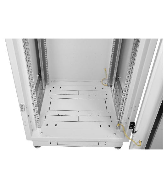 Шкаф телекоммуникационный напольный 42U (600x800) дверь перфорированная 2 шт. (3 места), ШТК-М-42.6.8-44АА