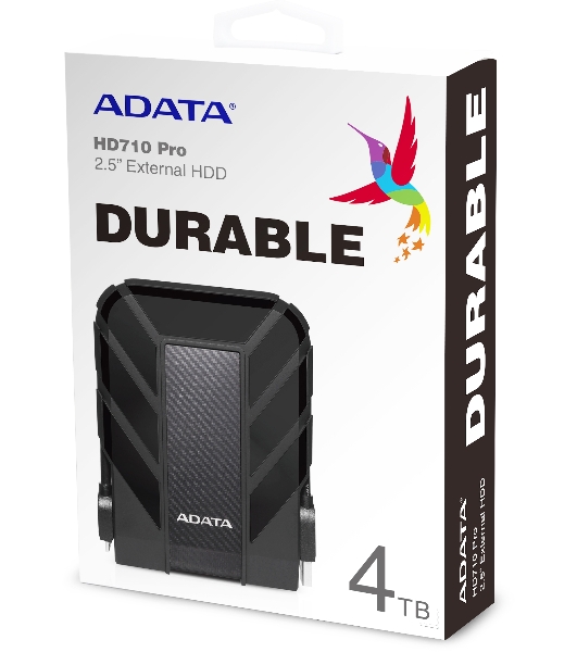 Внешний HDD 2.5' ADATA HD710P, 4TB, USB 3.2 Gen 1 Type-A, 5400 rpm, черный