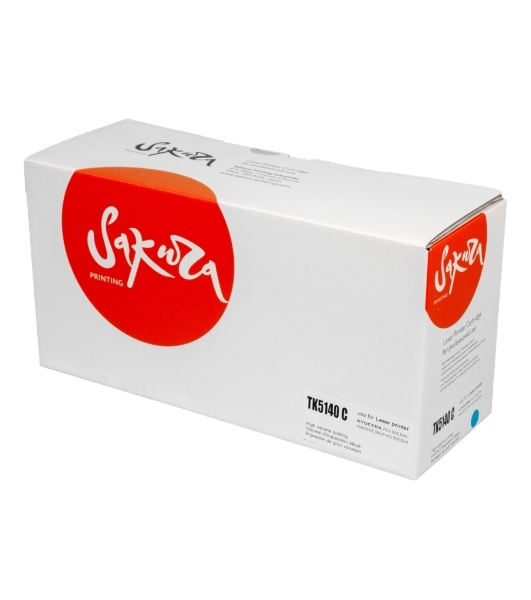 Картридж Sakura TK5140C для Kyocera Mita, синий, 5000 к.