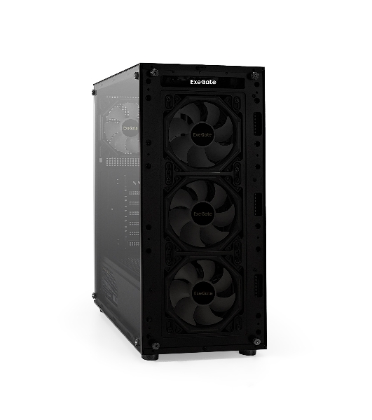 Компьютерный корпус Miditower ExeGate i3 BASE-NPX700 (ATX, БП 700NPX с вент. 12 см, с окном, 1*USB+1*USB 3.0, аудио, 4 вент. 12см с RGb подсветкой)