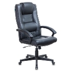 Кресло руководителя Бюрократ T-9906N/BLACK черный, кожа, фото6
