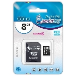 Флеш карта microSD 8Gb, Smartbuy microSDHC Class 10 (SD адаптер), фото 1