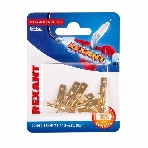 Клемма плоская Rexant, штекер - 6.3 мм, 1-1.5 мм², (РП-п 1.5-(6.3)/DJ611-6.3B), в упак. 10 шт., фото 1