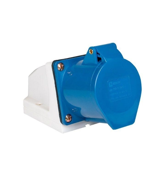 Розетка наруж. уст. 16А 220В 2Р+РЕ IP44 (113) EKF ps-113-16-220