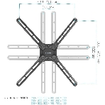Кронштейн для телевизора Kromax CORBEL-7 черный 22'-65' макс.30кг настенный поворот и наклон, фото3