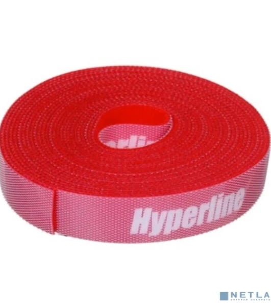 Лента (липучка) в рулоне Hyperline WASNR-5x16-RD, ширина 16 мм, длина 5 м, красная