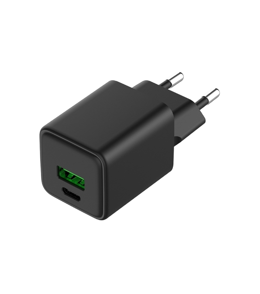 Сетевое зарядное устройство Rexant с двумя портами USB-A и Type-C, 30Вт GaN