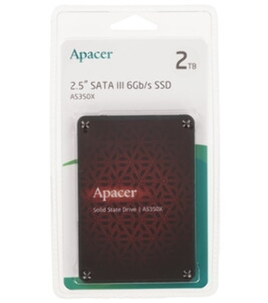 Накопитель SSD Apacer AS350X Panther, 2Tb, SATA III, 2.5', R/W 560/540