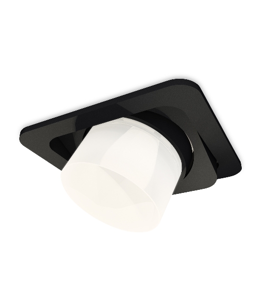 Комплект встраиваемого поворотного светильника Ambrella light XC7659085 SBK/FR черный песок/белый матовый MR16 GU5.3 (C7659, N7170)