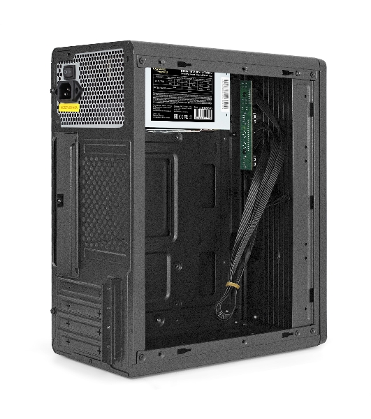 Корпус ExeGate BAA-503-UNS500, Mini-Tower, чёрный, 1 x 80/90 мм, БП 500 Вт