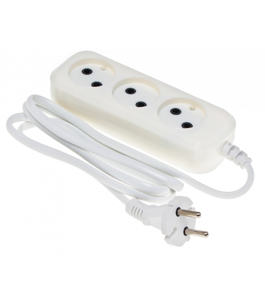 Сетевой удлинитель Buro BU-PSL3.1/W 1.5 м (3 розетки) белый (пакет ПЭ)