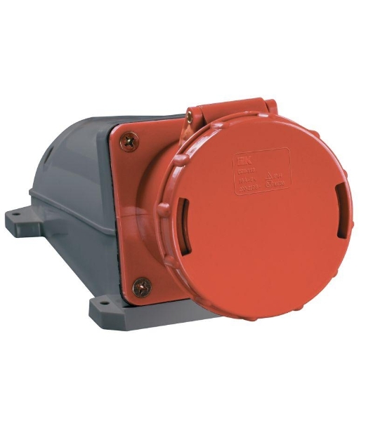 Розетка IEK PSR12-063-5 135 стационарная 3Р + РЕ+ N 63А 380В IP54 IEK