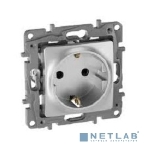 Розетка 672422 Legrand Розетка 2К+З со шторками - немецкий стандарт - винтовые зажимы - 16 А - 250 В - Etika - алюминий, фото8