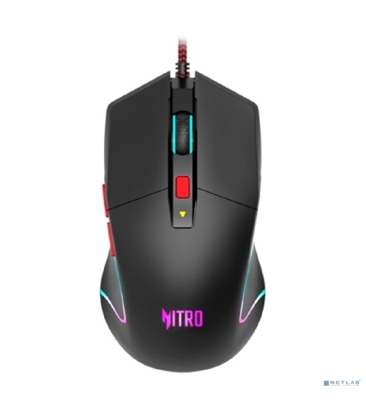 Мышь проводная Acer Nitro OMW301 черный, 7200 dpi, USB, кнопки - 6