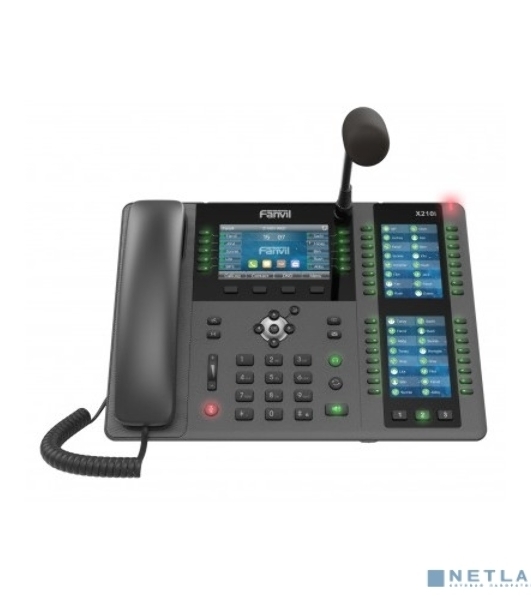 Телефон IP Fanvil X210i IP телефон 20 линий, внешний микрофон, цветной экран 4.3'; + два доп. цветных экрана 3.5';, HD, Opus, 10/100/1000 Мбит/с, USB, Bluetooth, PoE