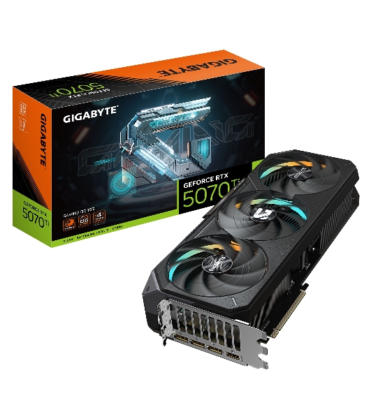 Видеокарта Gigabyte GV-N507TGAMING OC-16GD 1.0 NV RTX 5070TI 16Gb 256bit GDDR7 2805/28000/HDMI