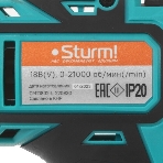 Мультитул аккум Sturm! CMT1802 18В,1BatterySystem, дрель,саб пила,реноватор, шлифмаш,2 акк,кейс, фото9