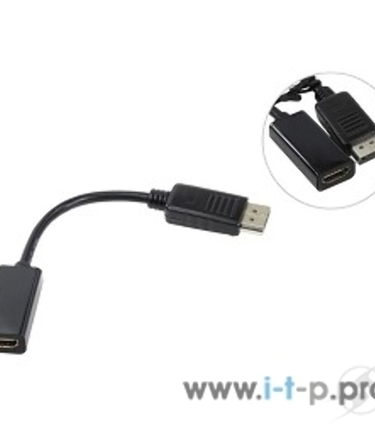 Кабель-переходник DP --> HDMI-F 0.2m, Telecom (TA553)