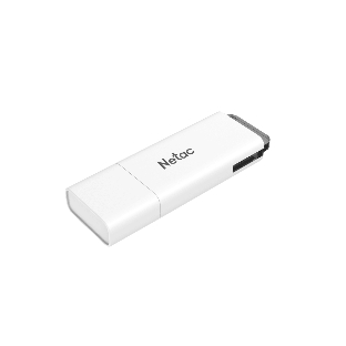 Флешка USB Netac U185 (NT03U185N-016G-20WH), 16Gb, USB 2.0, R/W 25/10, белый/серый