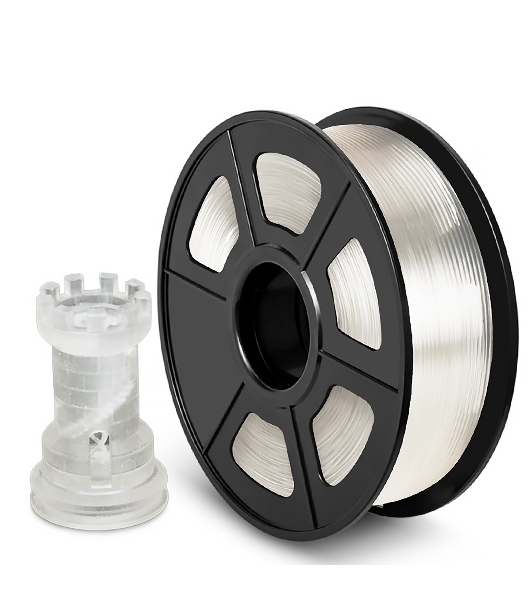 Филамент NVPrint PLA Transparent для 3D печати диаметр 1.75мм длина 330 метров масса 1 кг