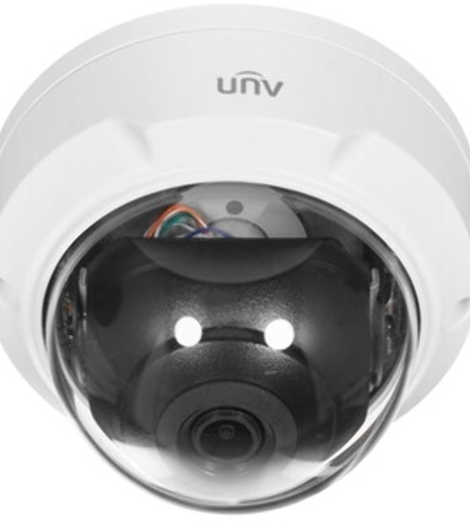 Видеокамера IP купольная антивандальная Uniview IPC322SB-DF28K-I0 - 1/2.8' 2 Мп КМОП @ 30 к/с, ИК-подсветка до 30м., LightHunter 0.001 Лк @F1.6, объектив 2.8 мм