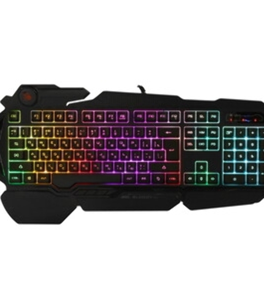 Клавиатура проводная A4Tech Bloody B310N черный USB Multimedia for gamer LED (подставка для запястий) (B310N)