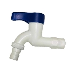 Кран водоразборный 1/2 , из высокопрочного пластика PL3KR-1/2 - БЕЛЫЙ, фото3