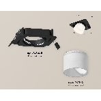 Комплект встраиваемого поворотного светильника Ambrella light XC7659085 SBK/FR черный песок/белый матовый MR16 GU5.3 (C7659, N7170), фото 1