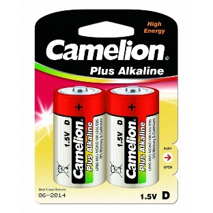 Элемент питания алкалиновый Camelion LR LR20 BL-2 (блист.2шт) 1.5 В