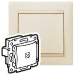 Механизм выключателя 1-кл. СП Valena 10А IP31 с подсветкой сл. кость (DIY-упак.) Legrand 695601, фото2