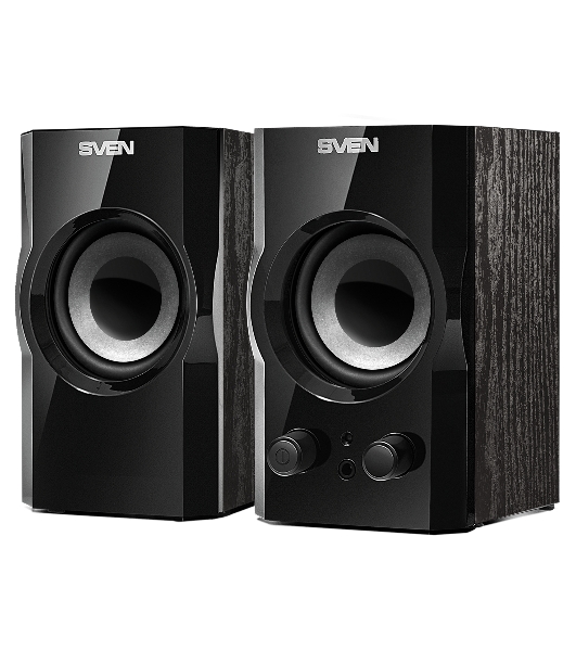 Акустическая система SVEN SPS-606, черный, акустическая система 2.0 (мощность 2x3 Вт(RMS))