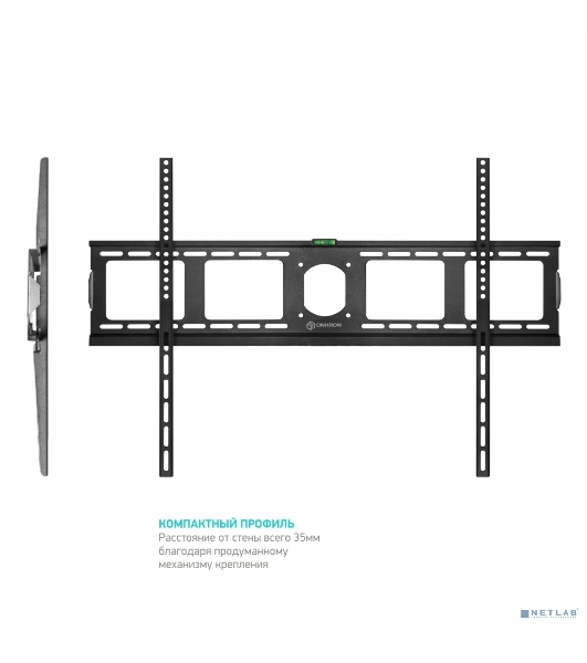 Кронштейн ONKRON UF4 55'-100' макс. 800x600, наклон 0º, поворот 0º, от стены 35мм, вес до 75кг, черный